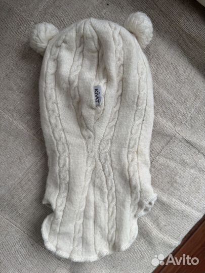 Шапка шлем kivat 2 молочная