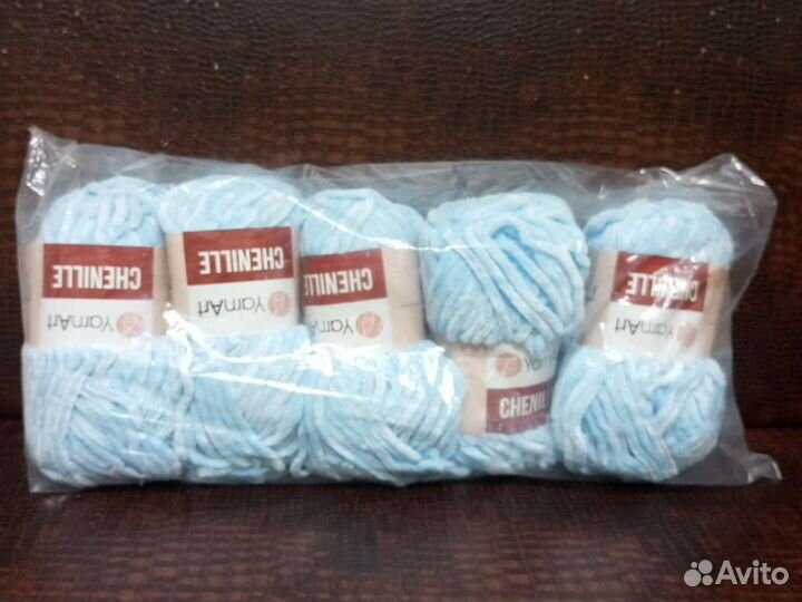 Плюшевая пряжа Chenille 3 упаковки по 5 м YarnArt