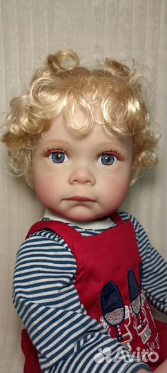 Кукла реборн 55 см, силиконовая