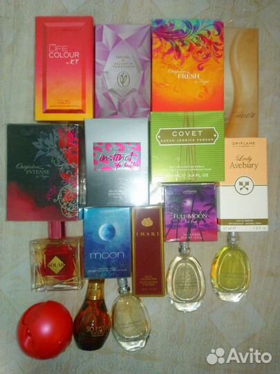 Коллекция флаконы Oriflame Avon Yves Rocher