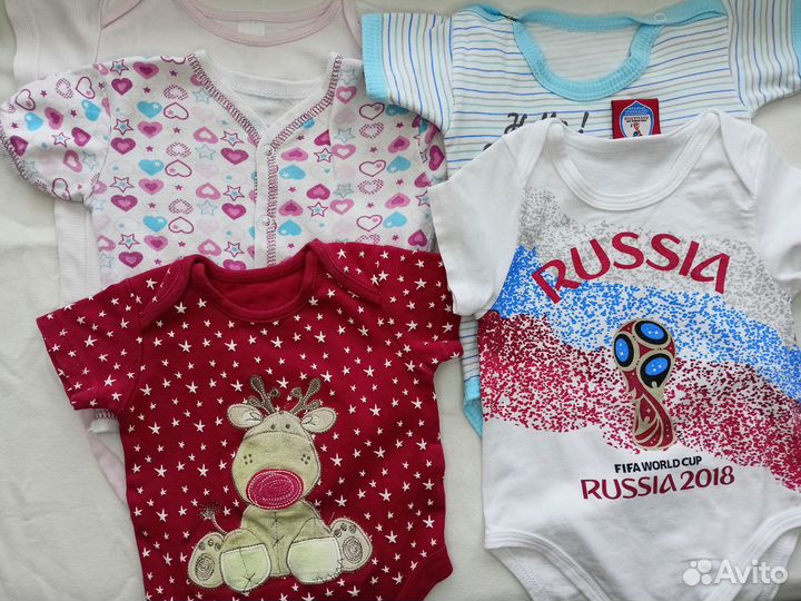 Бодики 2 для новорожденных комплект 5шт