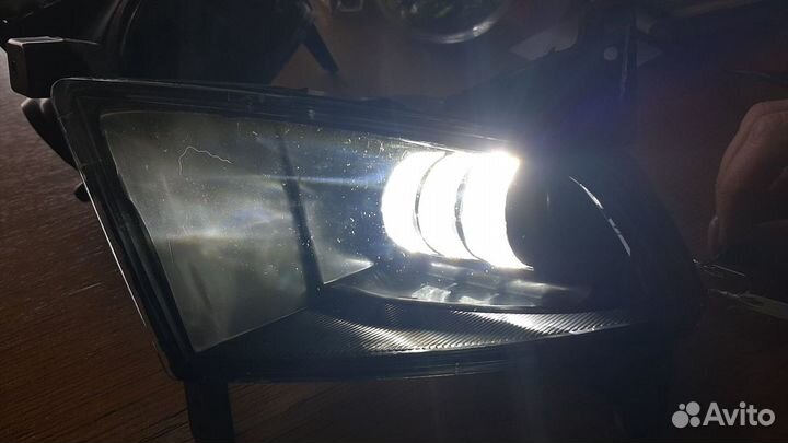 Фары туманки LED ваз 2170 Лада Приора 2 рестайлинг