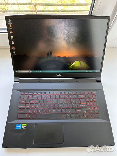 Игровой ноутбук MSI 17.3 RTX 3050
