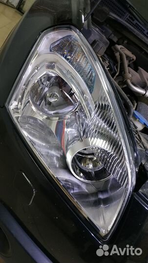 Nissan Qashqai чистка, полировка и замена ламп