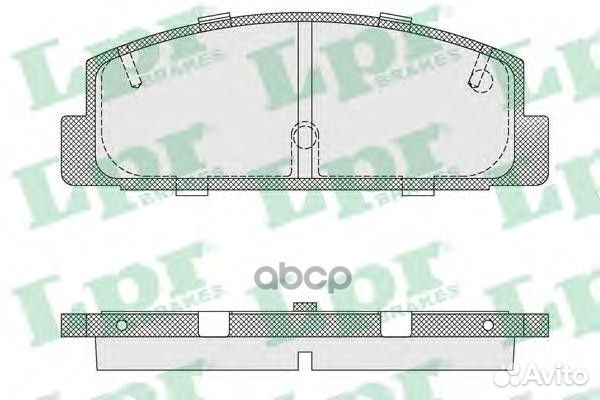 Колодки тормозные дисковые 05P876 Lpr