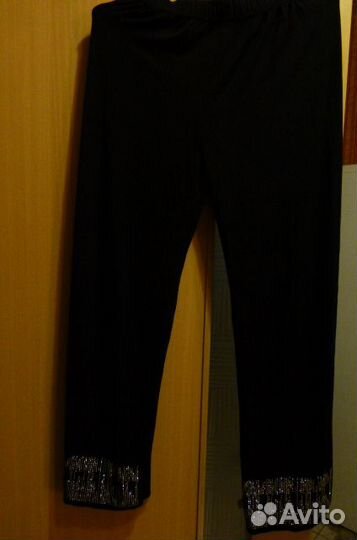 Брюки со стразами р - р 50 - 52 (турция ) новые