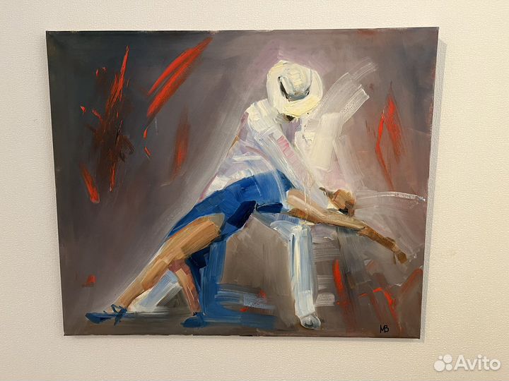 Картина маслом на холсте «танцы» 50/60