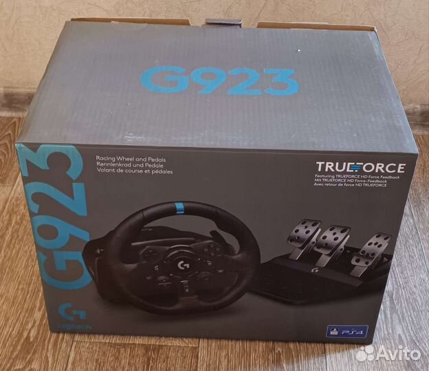 Игровой руль logitech g923 со станиной и кпп