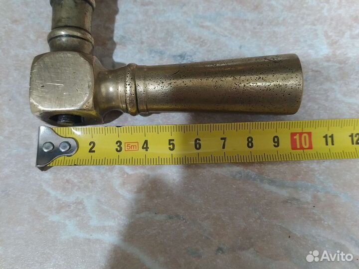 Дверная ручка латунь старинная