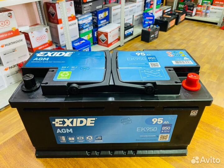 Аккумулятор Exide AGM 95 Ач на Ауди Мерседес Бмв