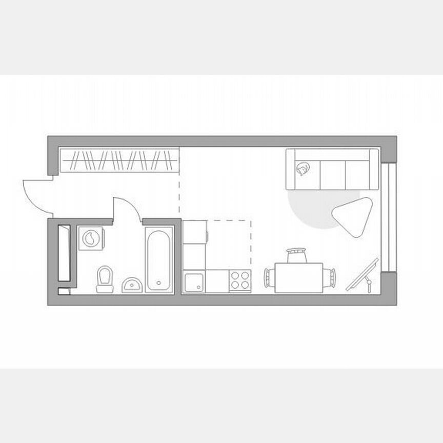 Квартира-студия, 28,8 м², 16/25 эт.