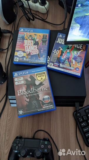 Sony playstation 4 pro 1tb с камерой и играми