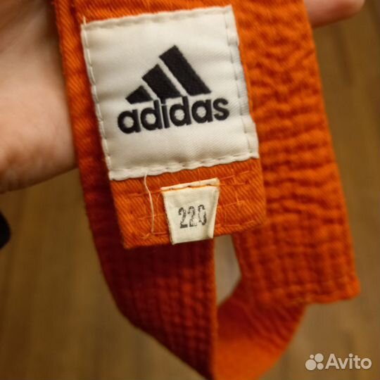 Оранжевый пояс adidas