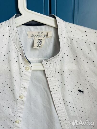 Рубашка hm 7-8 лет 128-134