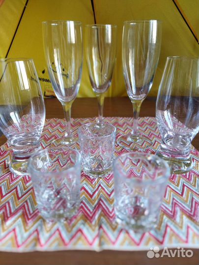 Бокалы, стопки