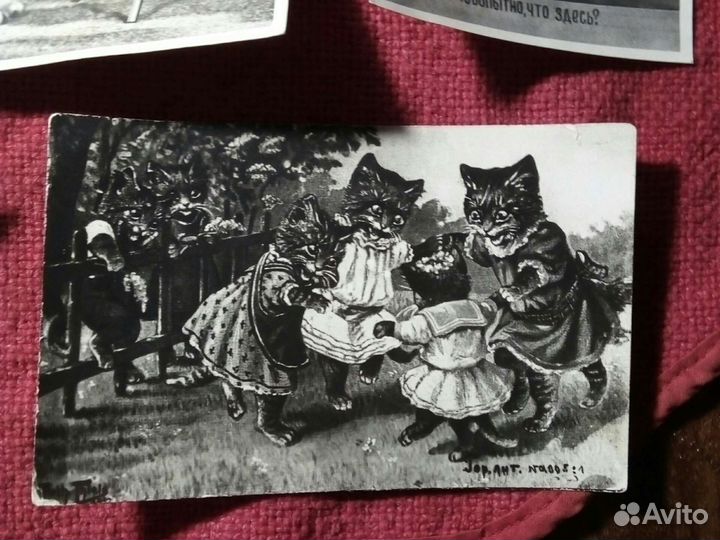 Почтовая карточка / кошки,котята /1940/50e гссср