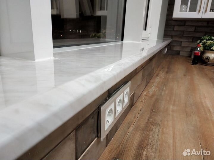 Подоконник пластиковый глянцевый