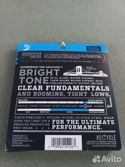 Струны для бас гитары Даддарио