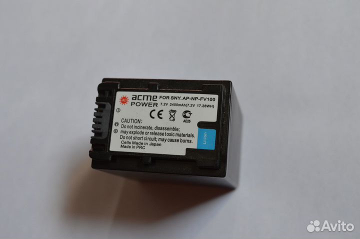 Аккумулятор Sony NP-FV100