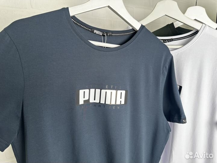 Футболка мужская Puma Athletic 48-54 синяя