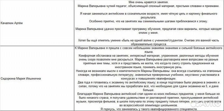 Репетитор по английскому языку
