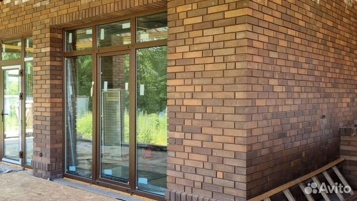 Облицовочный кирпич Коричневый Видное