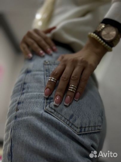 Маникюр наращивание ногтей