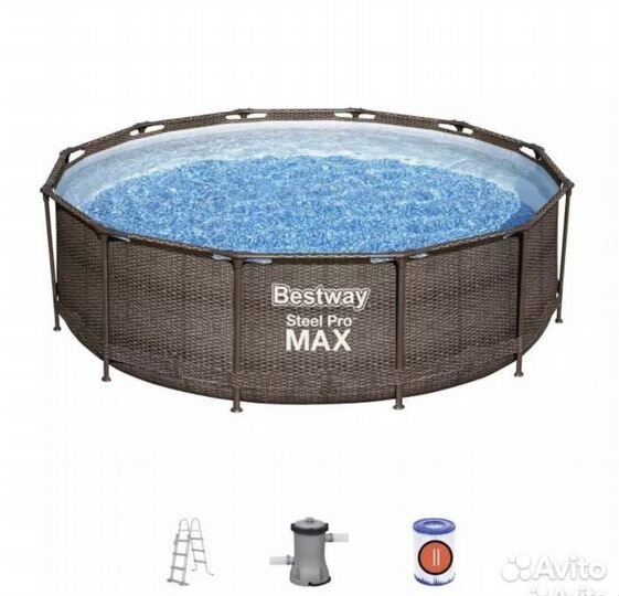 Бассейн 366 100,ротанг