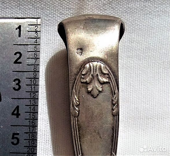 Щипцы из мельхиора Франция конец 19 века