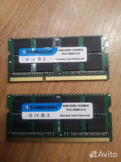 Оперативная память для ноутбука, 8gb, DDR3