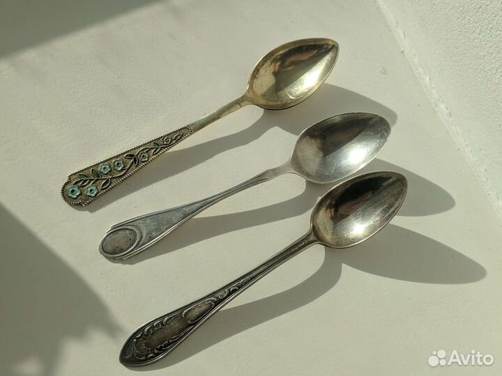 Серебряные ложки советские комплект