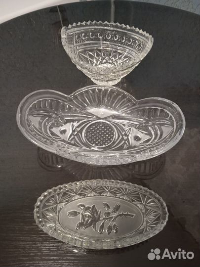 Салатники конфетницы из хрусталя СССР