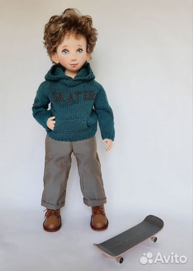 Кукла ручной работы текстильная