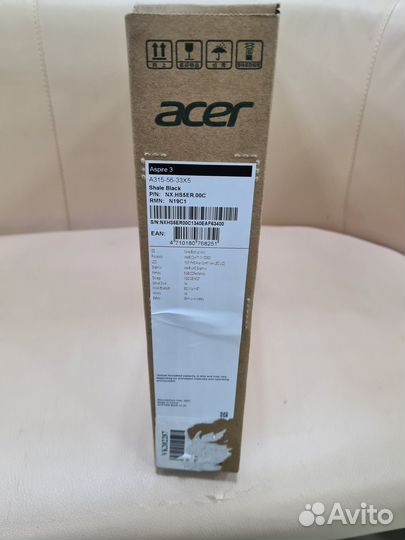 Ноутбук Acer Aspire 3 A315-56-33X5 Black