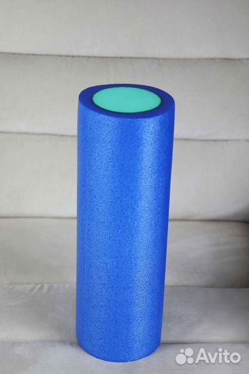 Массажный ролик 90 * 15 см, сине-зелёный