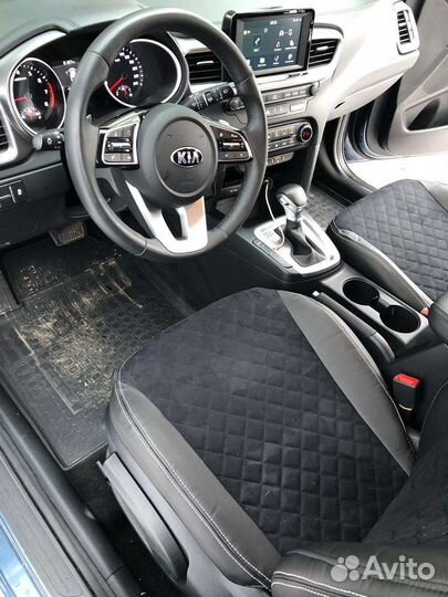 Чехлы kia cerato 4 автопилот алькантара ромб