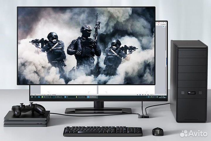 Адаптер Baseus Matrix hdmi Switcher Серый Новый