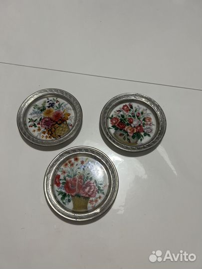 Тарелки фарфор 10см