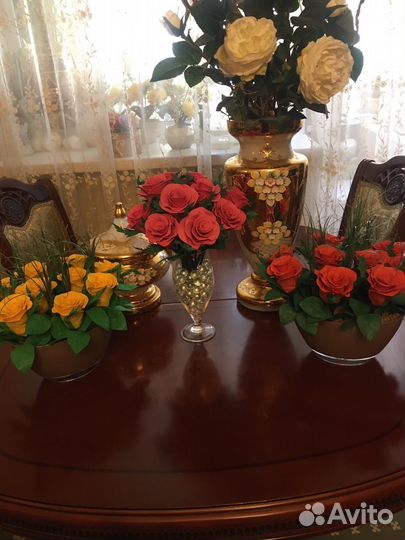 Розы из фоамирана для украшения интерьера