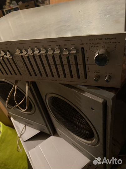 Эквалайзер Прибой эо014С, колонки Корвет 35ас