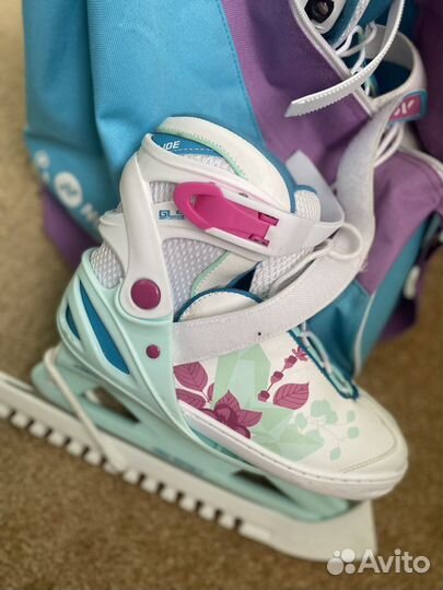 Коньки детские раздвижные 31 36