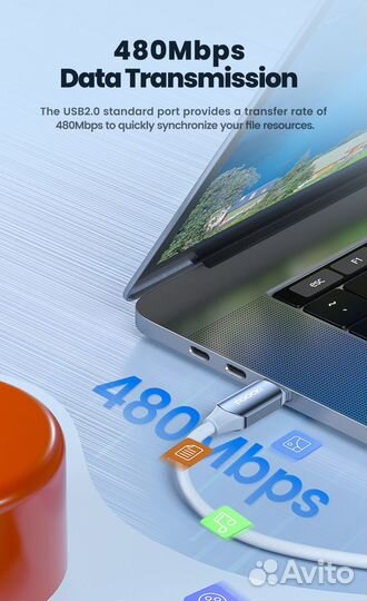 Кабель для быстрой зарядки Type-C