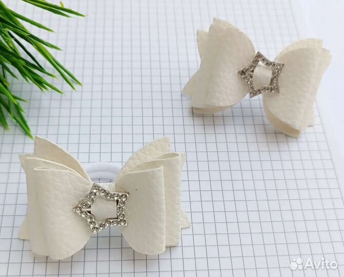 Ободок бантики школьные бантики заколочки