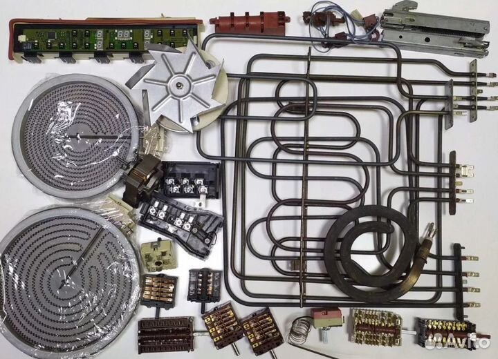 Запчасти для электроплит,духовых шкафов, варочных