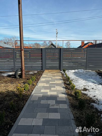 Заборы из ламелей