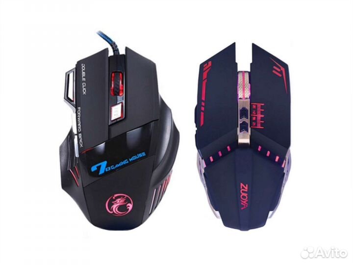 Мышка Игровая Проводная Геймерская Бесшумная