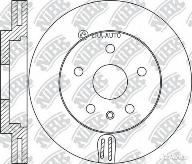 Nibk RN1736 Диск тормозной передний