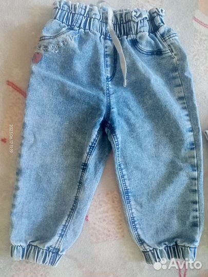 Вещи пакетом на девочку, рост 86-92