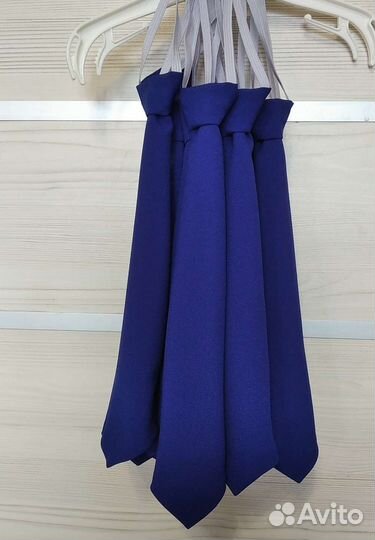 Галстук синий