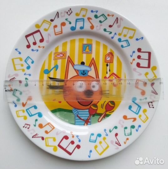 Тарелка детская Три кота Коржик